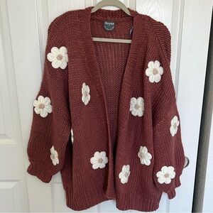 Arula Floral Chunky Cardigan